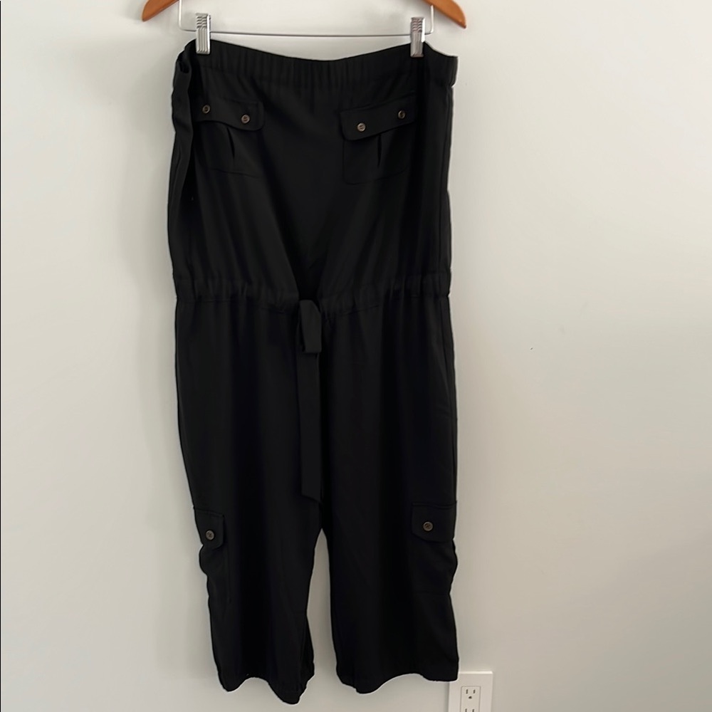 Cache Black Jumpsuit with Relaxed Fit and Adjustable waist